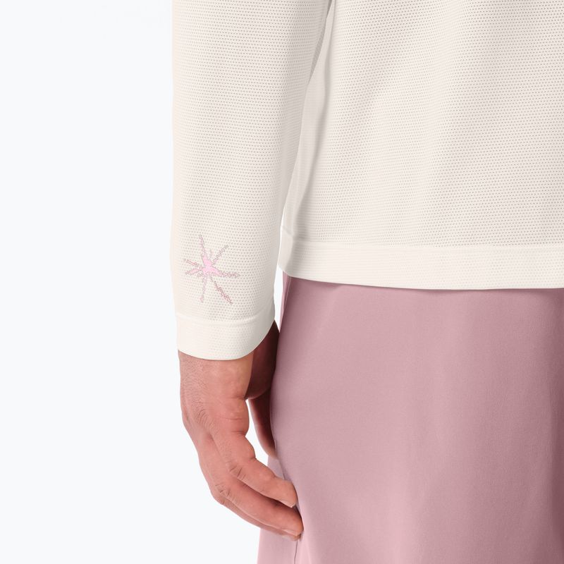 Vyriški bėgimo marškinėliai su ilgomis rankovėmis  Salomon Shakeout Core Tee GFX LS whisper white/pink frosting 4