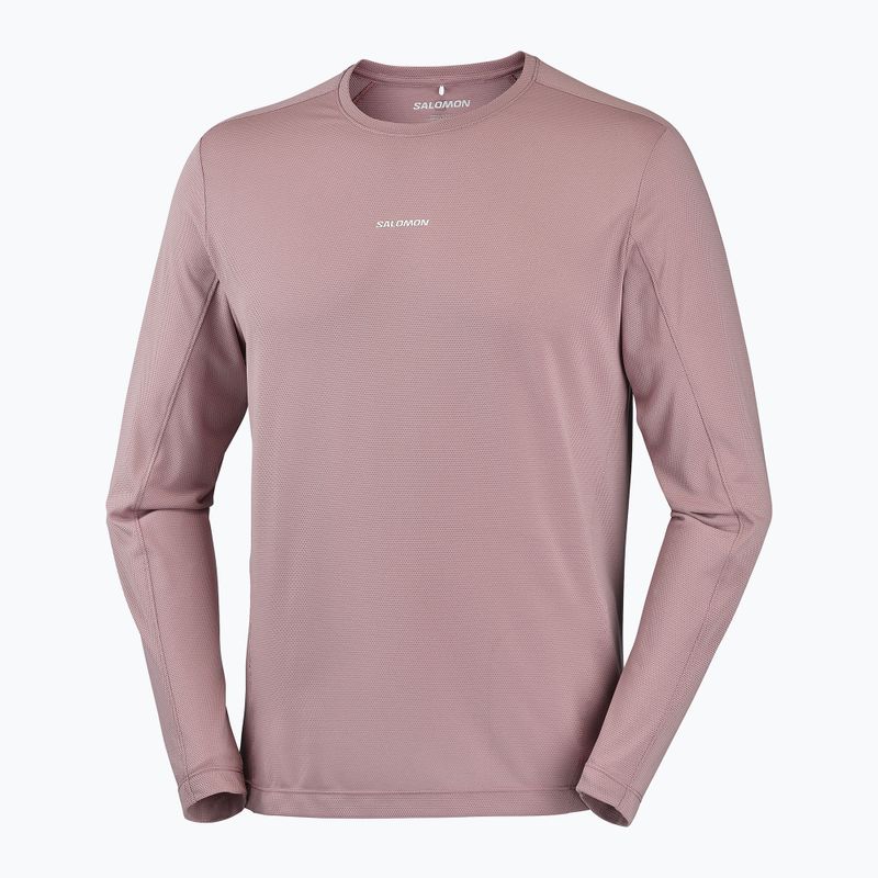 Vyriški bėgimo marškinėliai su ilgomis rankovėmis  Salomon Shakeout Core LS Tee antler 4