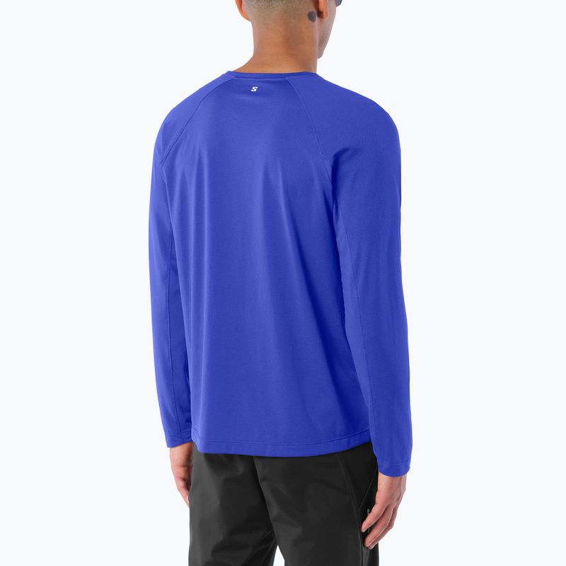 Vyriški bėgimo marškinėliai su ilgomis rankovėmis  Salomon Shakeout Core LS Tee clematis blue 2