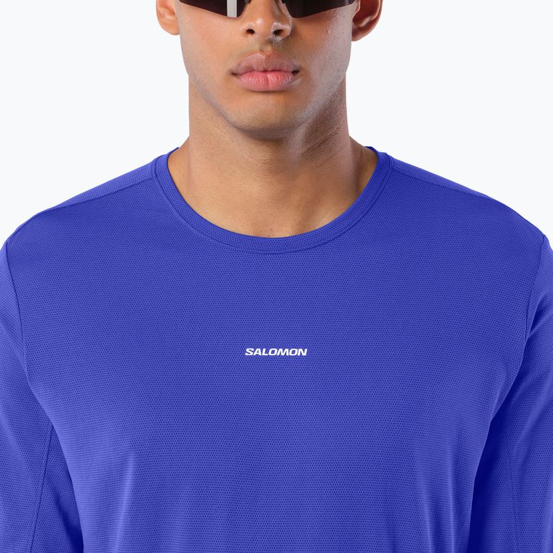 Vyriški bėgimo marškinėliai su ilgomis rankovėmis  Salomon Shakeout Core LS Tee clematis blue 3
