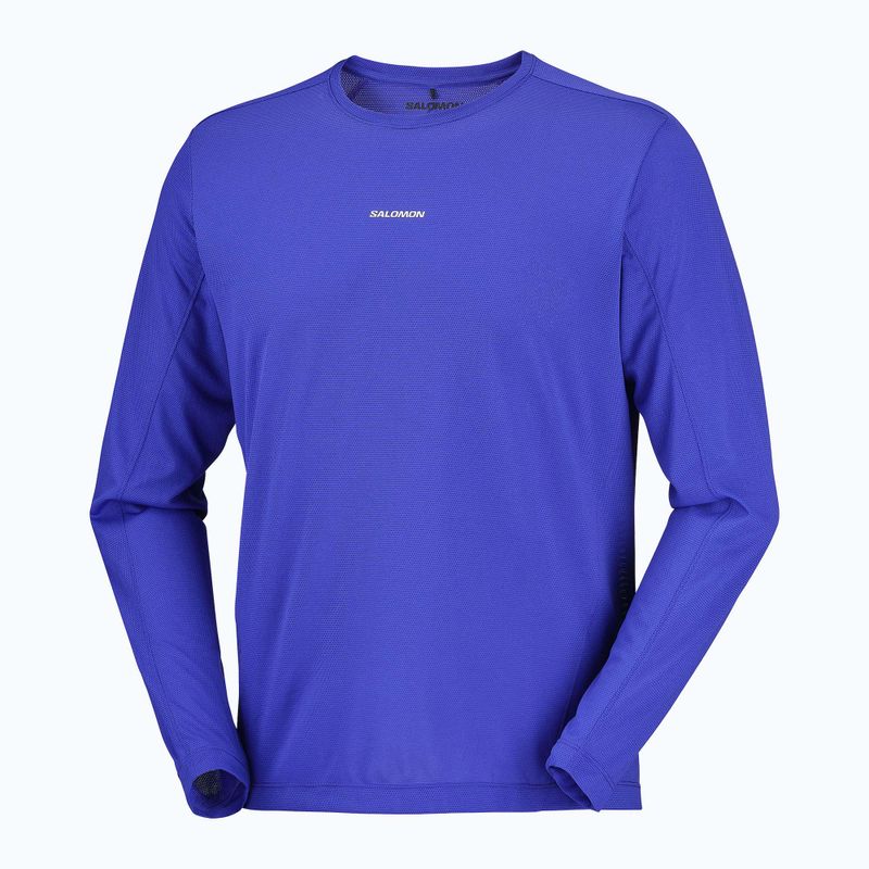 Vyriški bėgimo marškinėliai su ilgomis rankovėmis  Salomon Shakeout Core LS Tee clematis blue 4