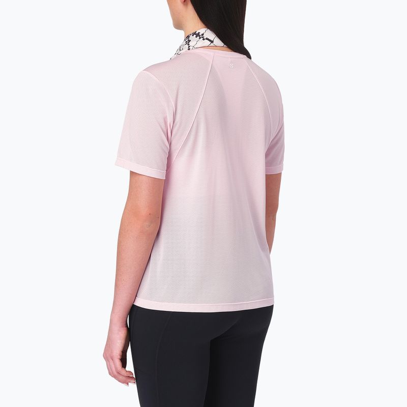 Moteriški bėgimo marškinėliai Salomon Shakeout Core SS Tee icy pink 2