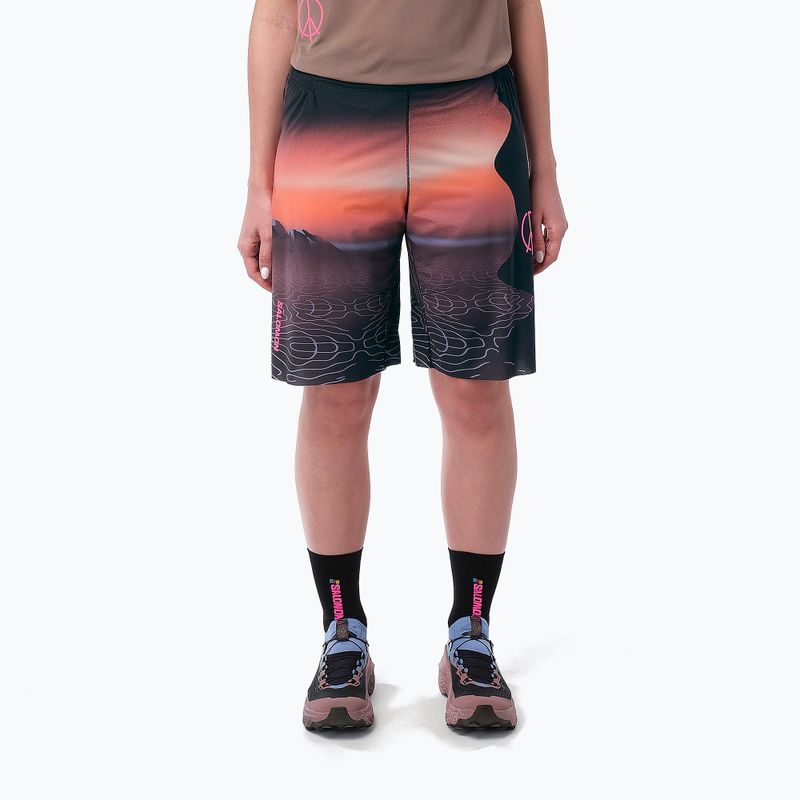 Moteriški bėgimo šortai Salomon Shortney 10" Shorts rose taupe 5
