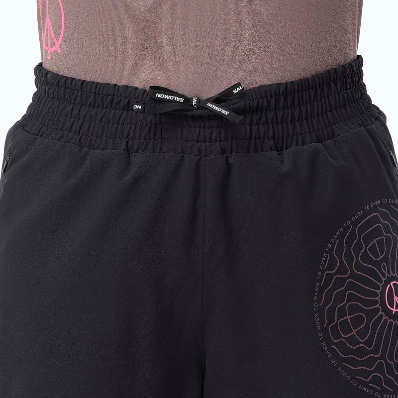 Moteriški bėgimo šortai Salomon SHKout Courtney 4" deep black 4