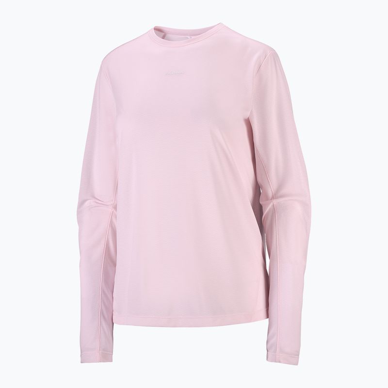 Moteriški bėgimo marškinėliai su ilgomis rankovėmis Salomon Shakeout Core LS Tee icy pink 4