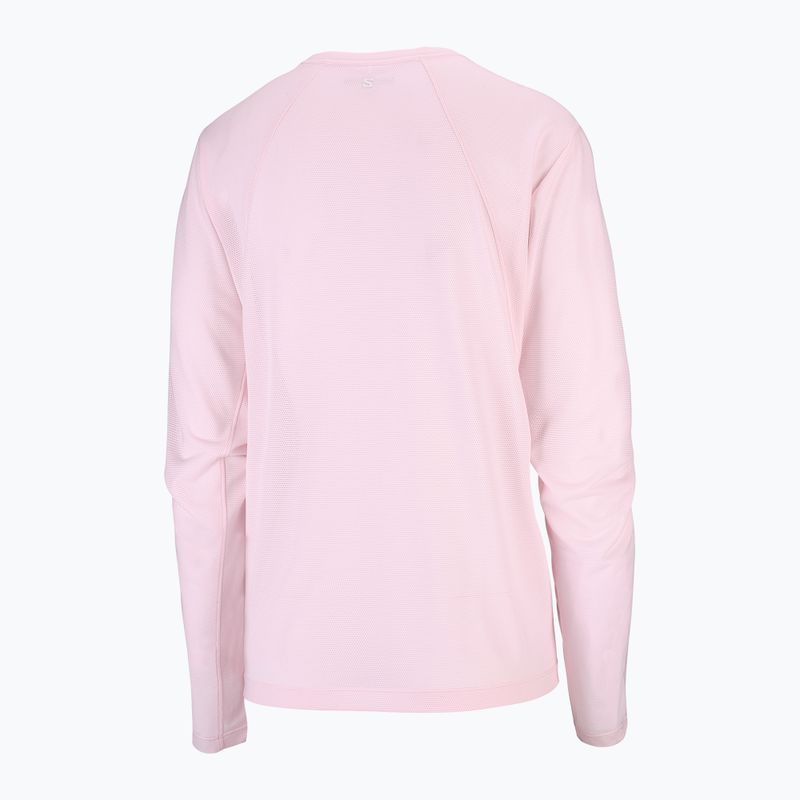 Moteriški bėgimo marškinėliai su ilgomis rankovėmis Salomon Shakeout Core LS Tee icy pink 5