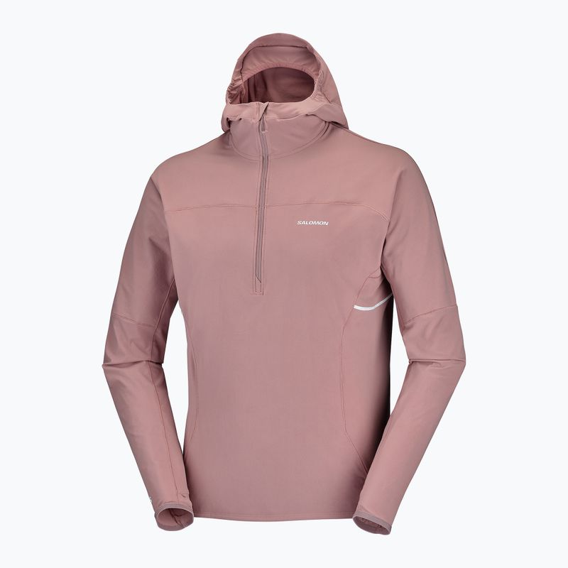 Vyriškas bėgimo džemperis Salomon Sense Aero Hybrid Half Zip Hooded antler 8