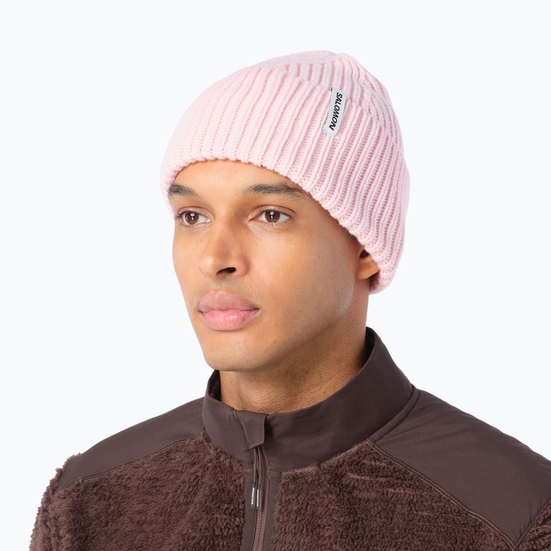 Žieminė kepurė Salomon Snowbird icy pink 2