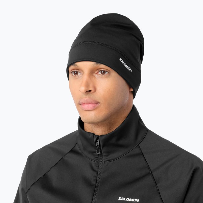 Kepurė bėgimui Salomon Run Tech Beanie deep black 2