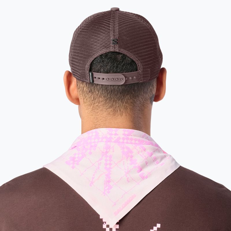 Kepurė su snapeliu Salomon Logo Trucker coffee bean 3