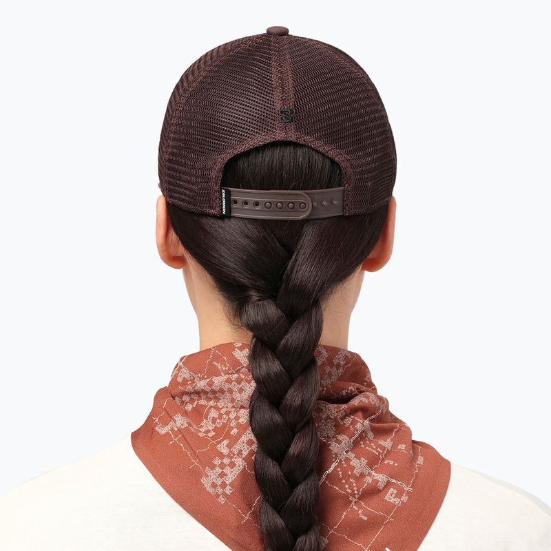 Kepurė su snapeliu Salomon Logo Trucker coffee bean 5