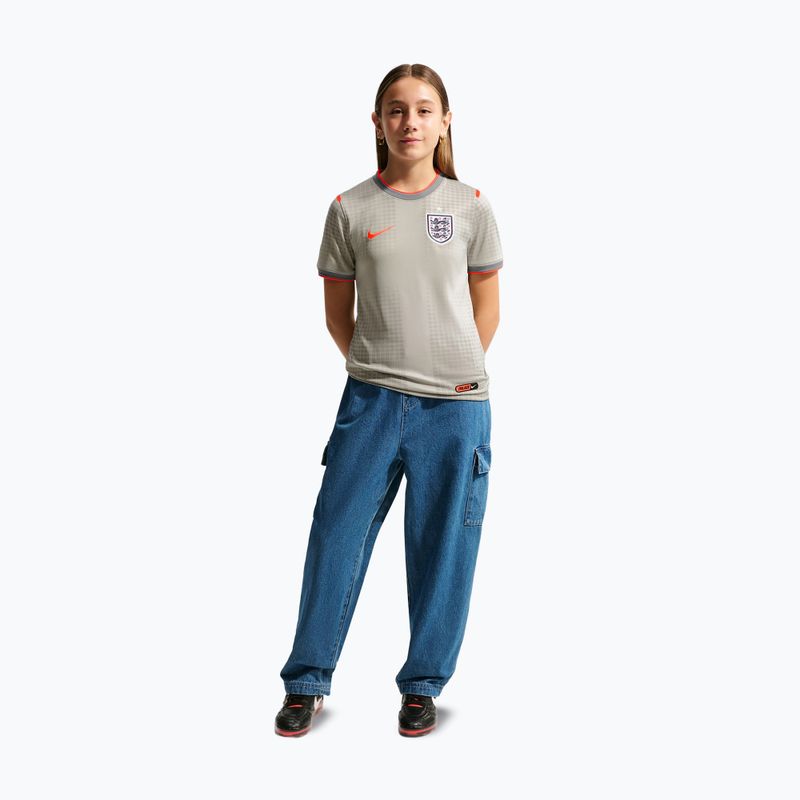Vaikiški futbolo marškinėliai Nike England Pre-Match pewter grey/bright crimson 2