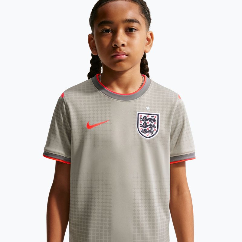 Vaikiški futbolo marškinėliai Nike England Pre-Match pewter grey/bright crimson 5