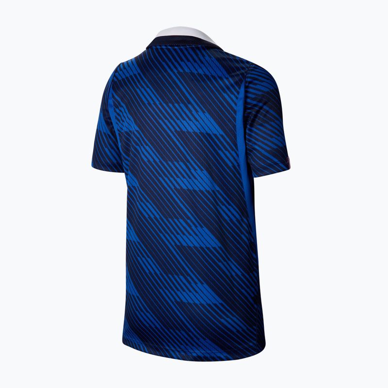 Vaikiški futbolo marškinėliai Nike FFF 2026 Stadium Home game royal/metallic copper 2
