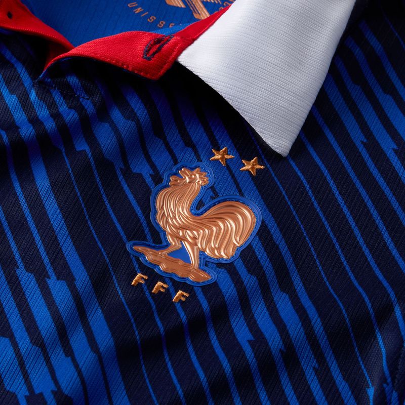 Vaikiški futbolo marškinėliai Nike FFF 2026 Stadium Home game royal/metallic copper 3