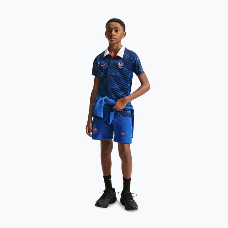 Vaikiški futbolo marškinėliai Nike FFF 2026 Stadium Home game royal/metallic copper 5