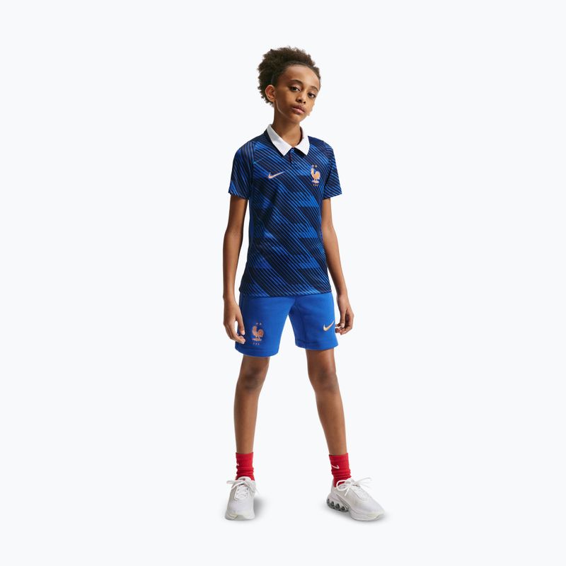 Vaikiški futbolo marškinėliai Nike FFF 2026 Stadium Home game royal/metallic copper 6