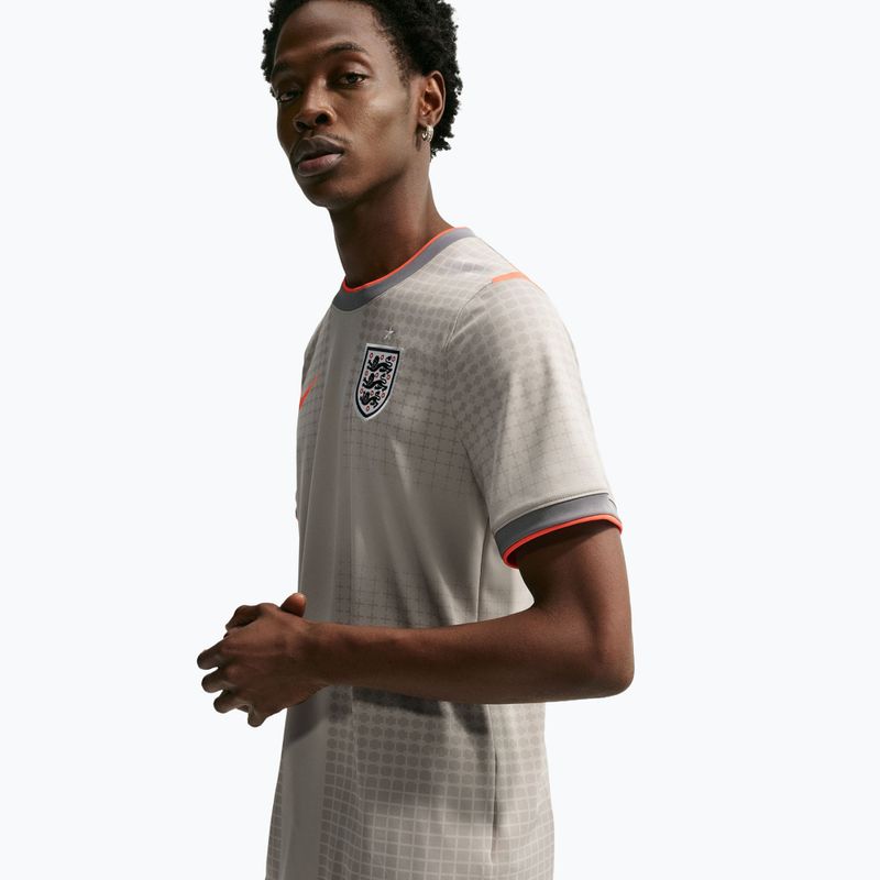 Vyriški futbolo marškinėliai Nike England Academy Pro Pre-Match pewter grey/bright crimson 5
