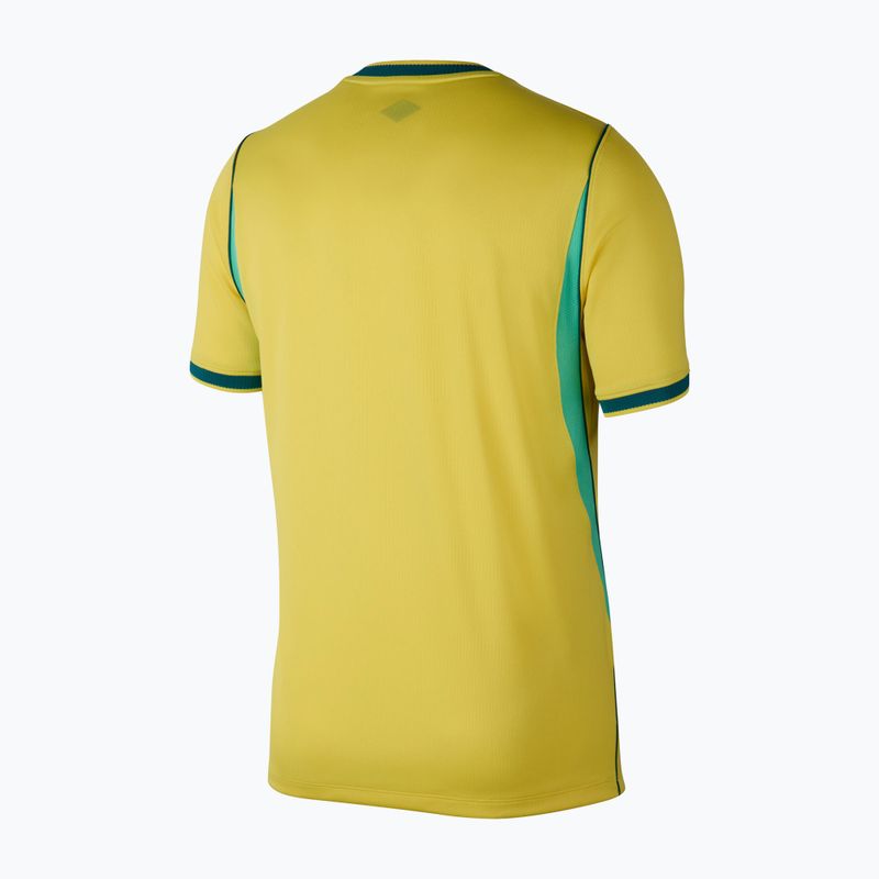 Vyriški futbolo marškinėliai Nike Brazil 2026 Stadium Home Soccer Replica canary/light menta/geode teal 8