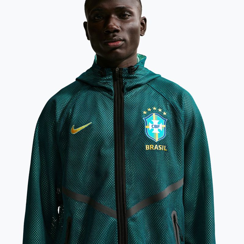 Vyriška futbolo striukė Nike Brazil Soccer Anthem geode teal/light mint/midwest gold 4
