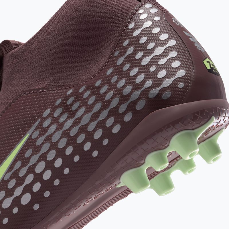 Vaikiški futbolo bateliai Nike Zoom Superfly 10 Academy Kylian Mbappe AG plum eclipse/metallic silver 6