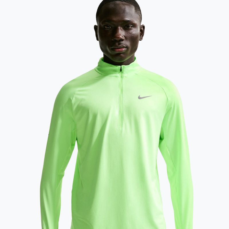 Vyriškas bėgimo džemperis Nike Stride 1/4 Zip Dri-Fit lime blast