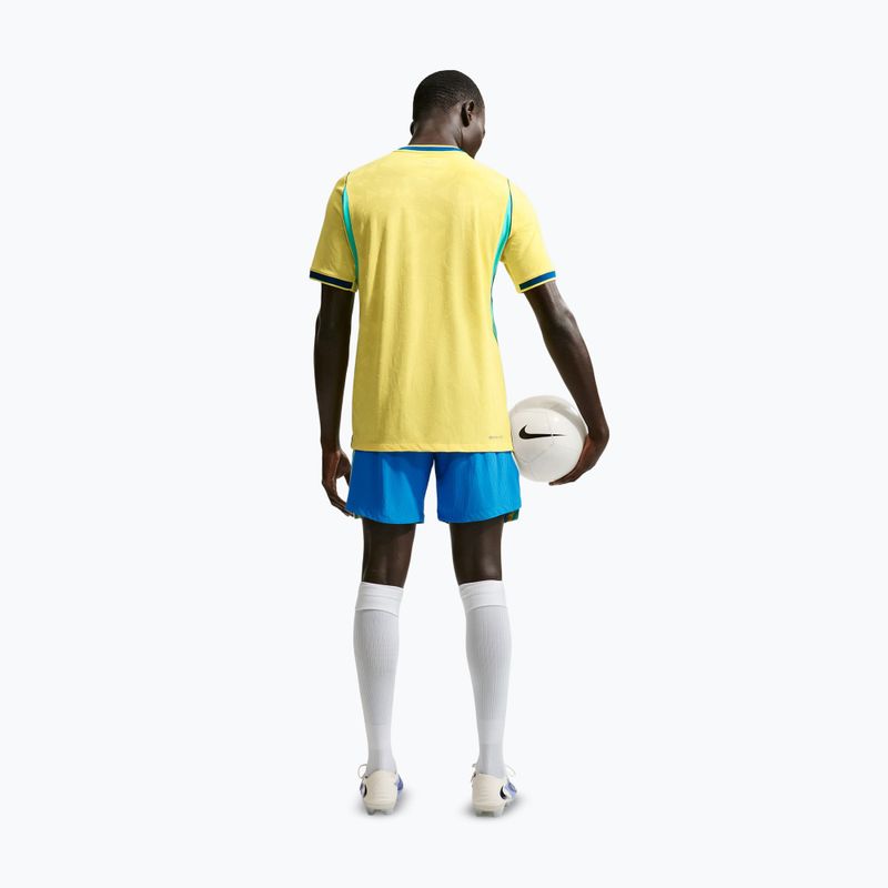 Vyriški futbolo marškinėliai Nike Brazil 2026/27 Match Home canary/light mint/geode teal 3