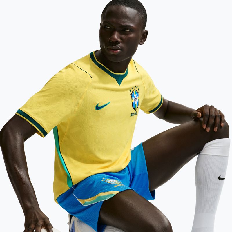 Vyriški futbolo marškinėliai Nike Brazil 2026/27 Match Home canary/light mint/geode teal 4