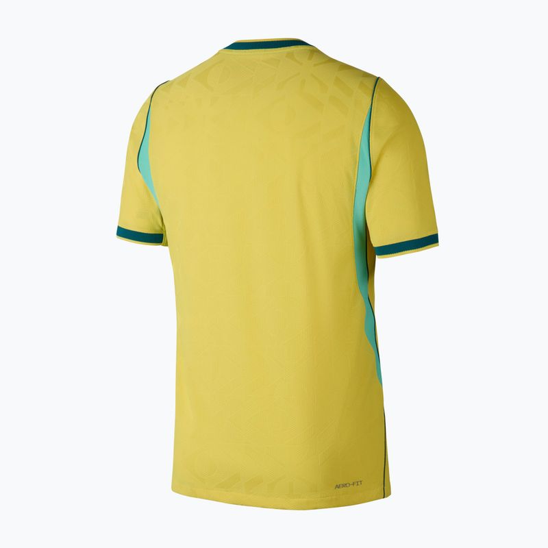 Vyriški futbolo marškinėliai Nike Brazil 2026/27 Match Home canary/light mint/geode teal 9