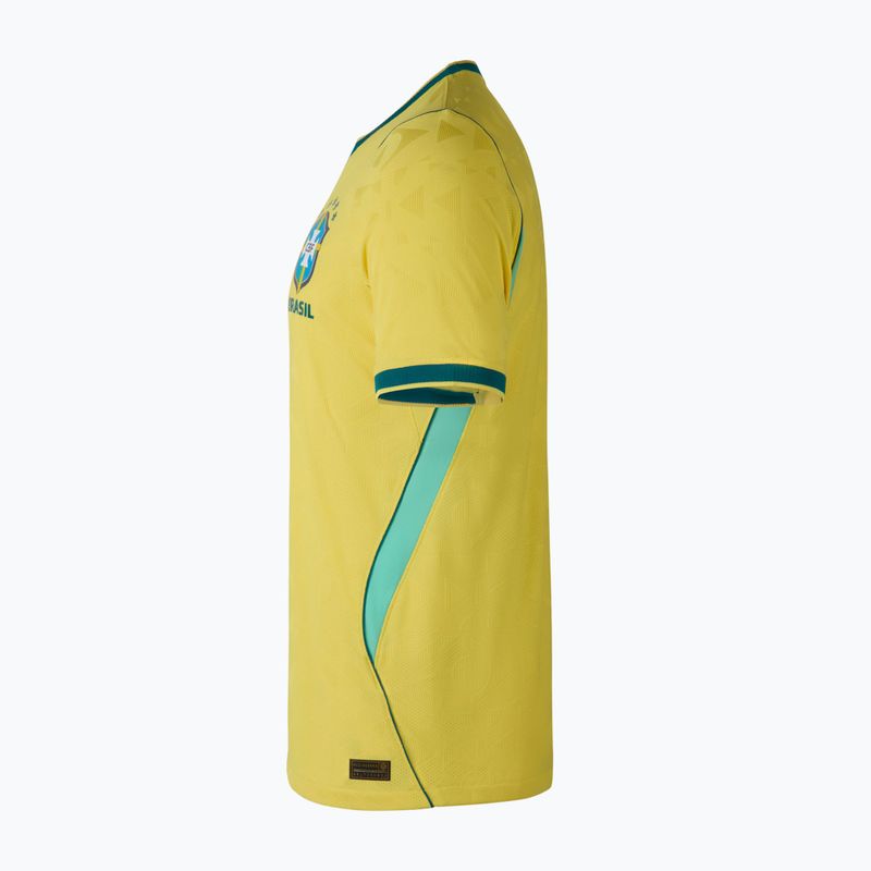 Vyriški futbolo marškinėliai Nike Brazil 2026/27 Match Home canary/light mint/geode teal 10