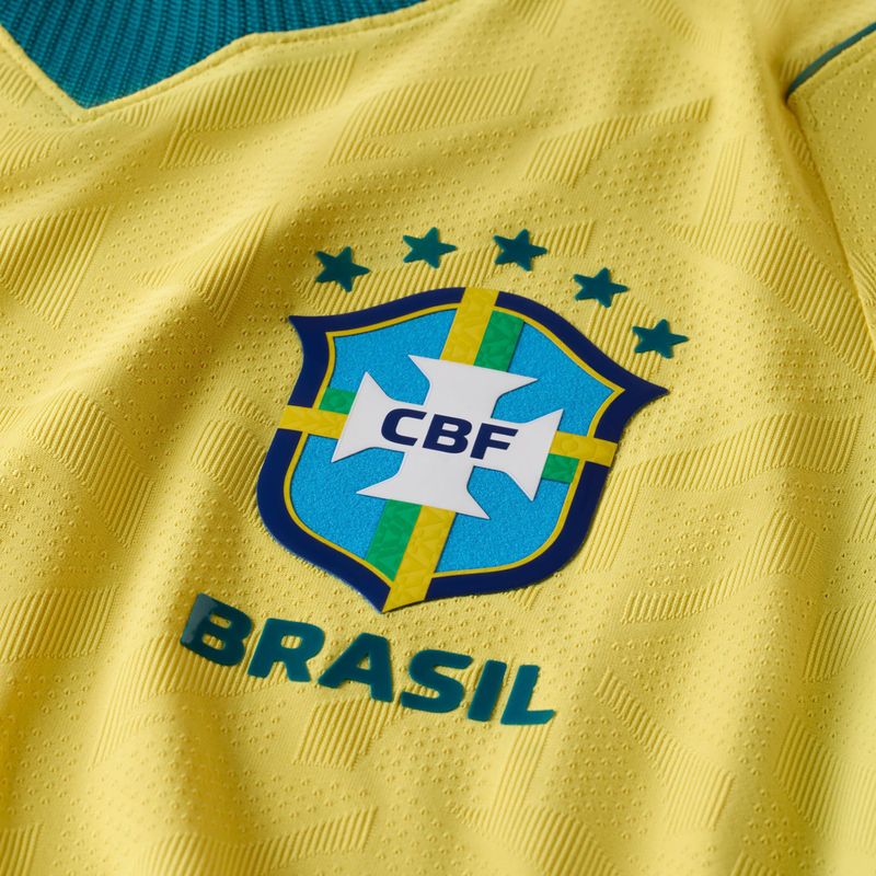 Vyriški futbolo marškinėliai Nike Brazil 2026/27 Match Home canary/light mint/geode teal 11