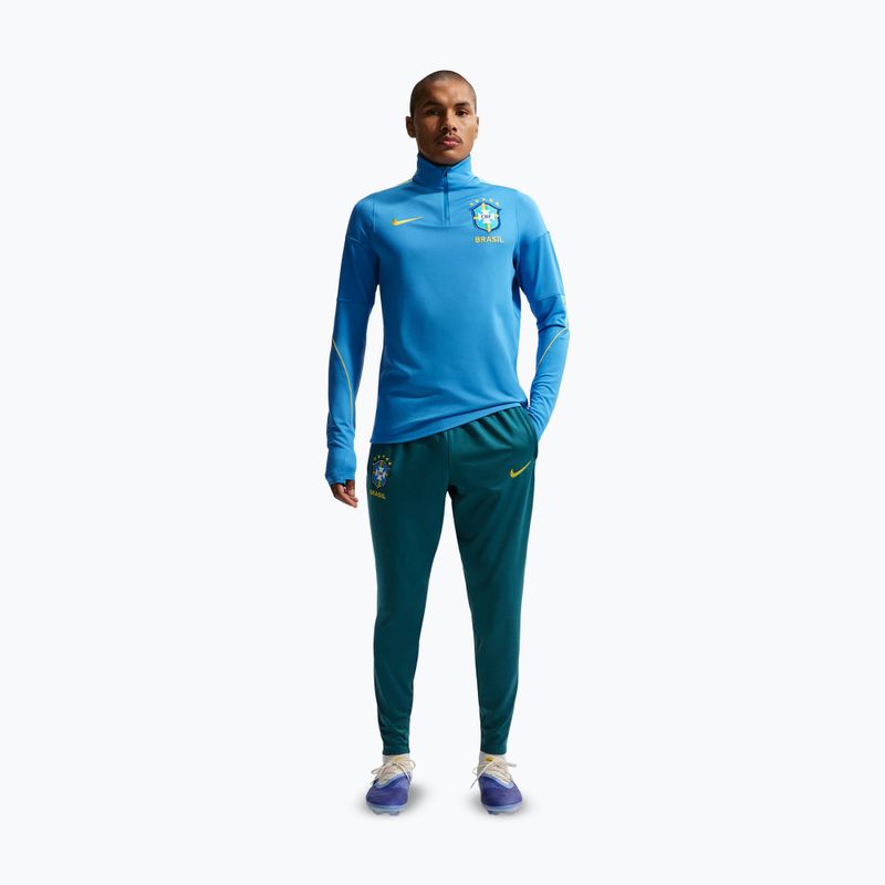Vyriškos futbolo kelnės Nike Brazil Strike geode teal/light mint/midwest gold 2