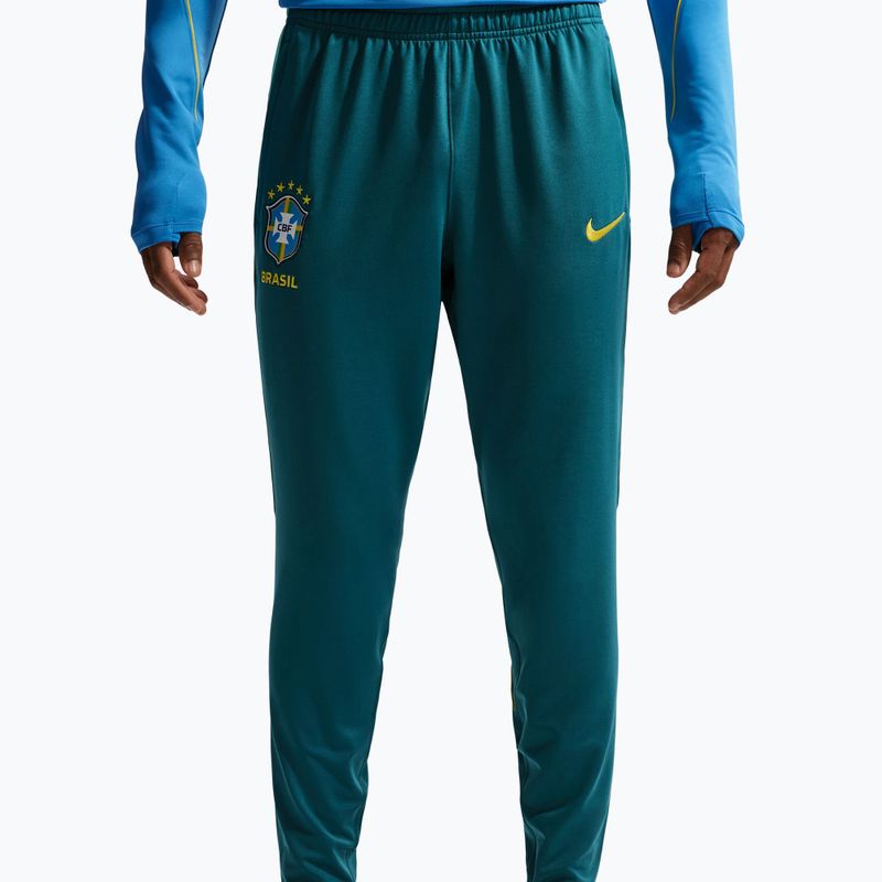 Vyriškos futbolo kelnės Nike Brazil Strike geode teal/light mint/midwest gold 5