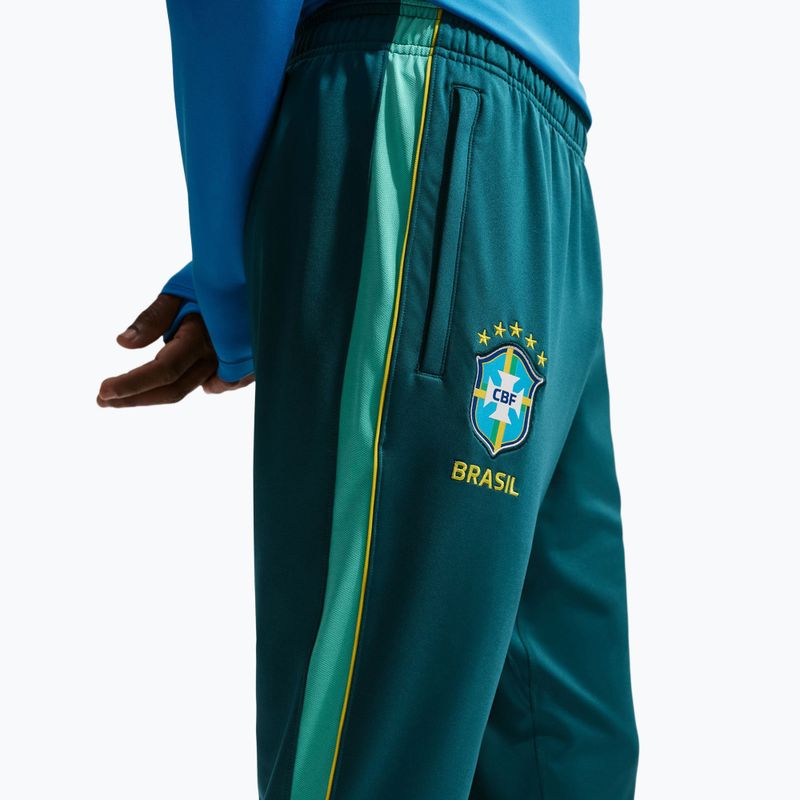 Vyriškos futbolo kelnės Nike Brazil Strike geode teal/light mint/midwest gold 6
