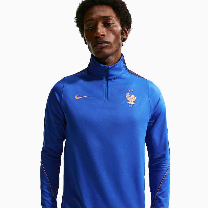 Vyriškas futbolo džemperis Nike FFF Strike Dri-Fit Drill Top game royal/metallic copper 4