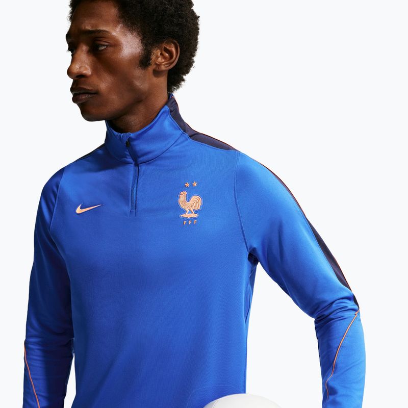 Vyriškas futbolo džemperis Nike FFF Strike Dri-Fit Drill Top game royal/metallic copper 5