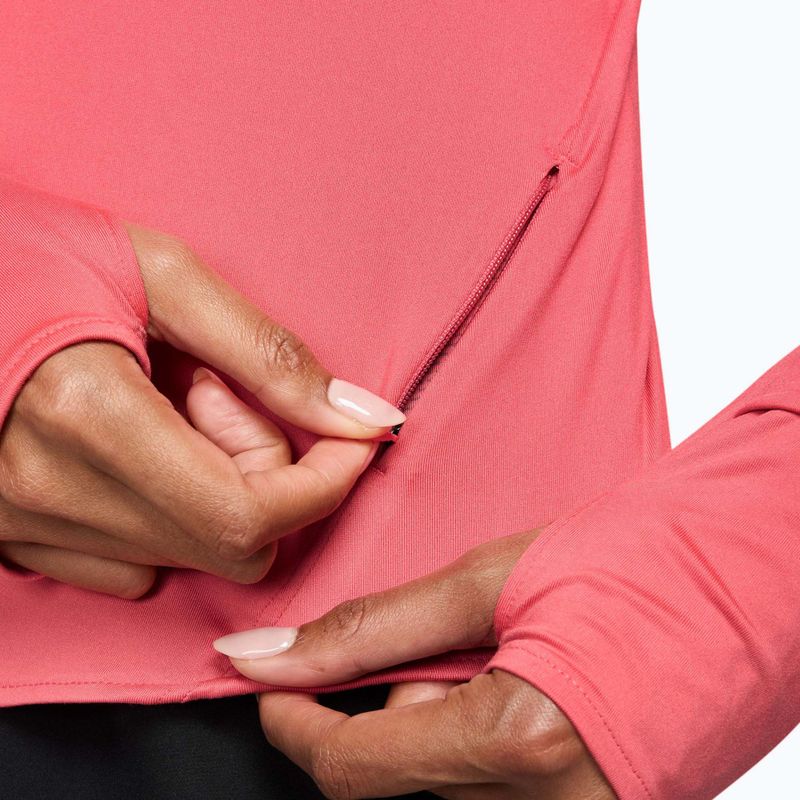 Moteriški bėgimo marškinėliai su ilgomis rankovėmis Nike Swift Dri-Fit UV sea coral 3