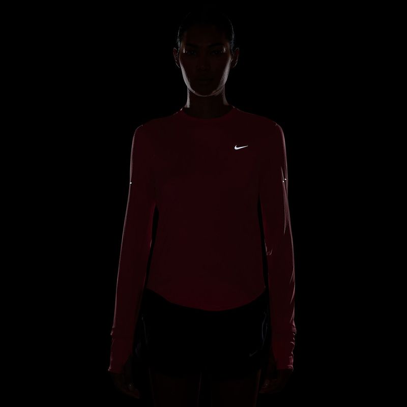 Moteriški bėgimo marškinėliai su ilgomis rankovėmis Nike Swift Dri-Fit UV sea coral 4