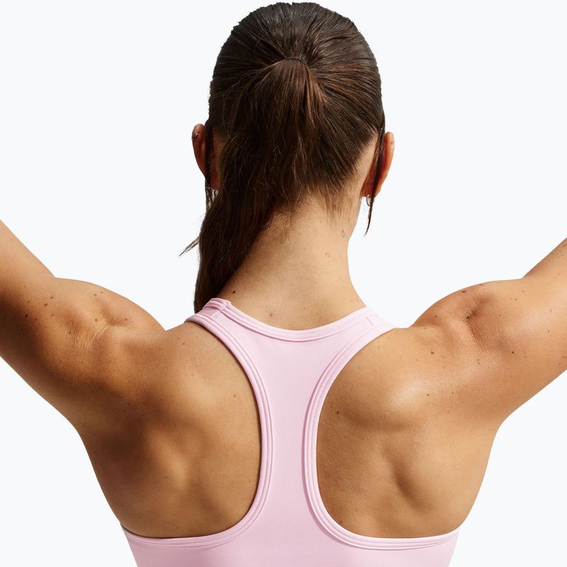 Sportinė liemenėlė Nike Swoosh Medium Support pink foam/stone mauve/white 4