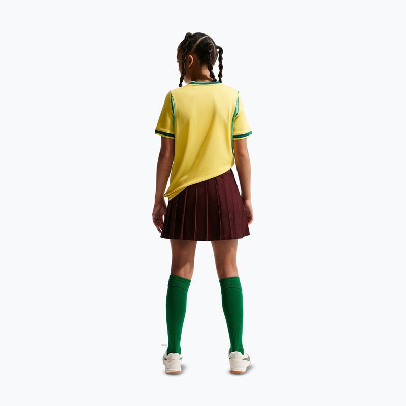 Vaikiški futbolo marškinėliai Nike Brazil 2026 Stadium Home Soccer Replica canary/light menta/geode teal 3