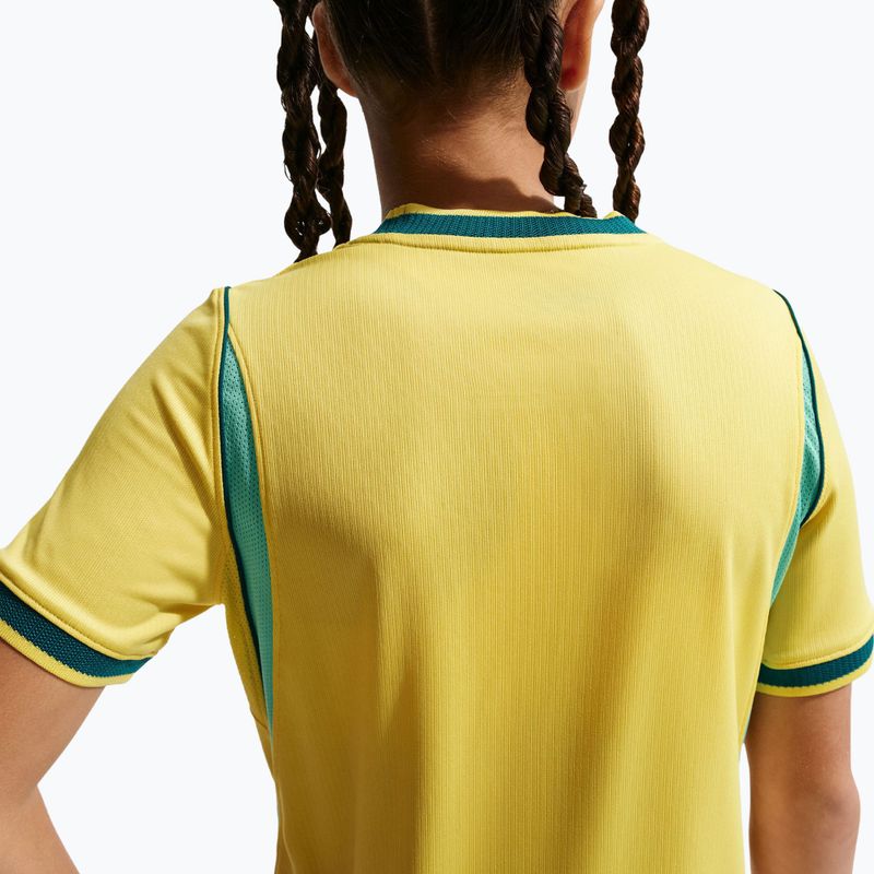 Vaikiški futbolo marškinėliai Nike Brazil 2026 Stadium Home Soccer Replica canary/light menta/geode teal 6