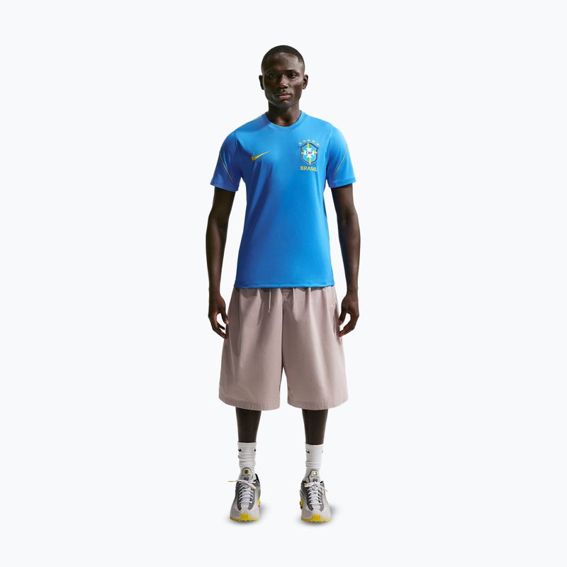 Vyriški futbolo marškinėliai Nike Brazil Strike light photo blue/light menta/midwest gold 2