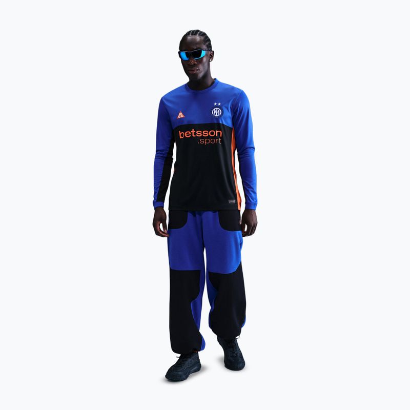 Vyriški futbolo marškinėliai su ilgomis rankovėmis Nike Inter Milan Stadium SE Hyper Blue/Black/Safety Orange 2
