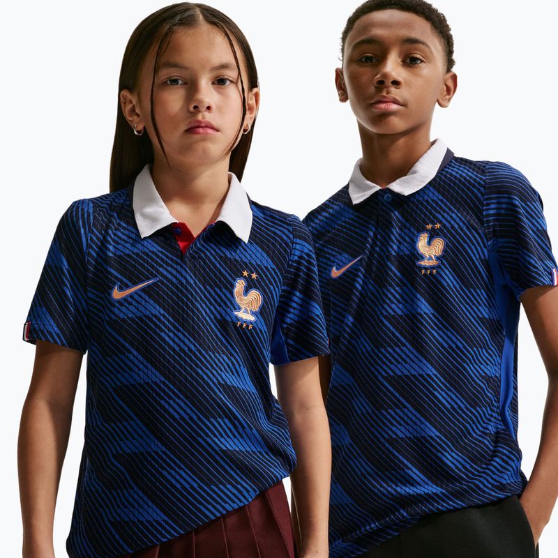Vaikiški futbolo marškinėliai Nike FFF 2026/27 Match Home game royal/metallic copper 4
