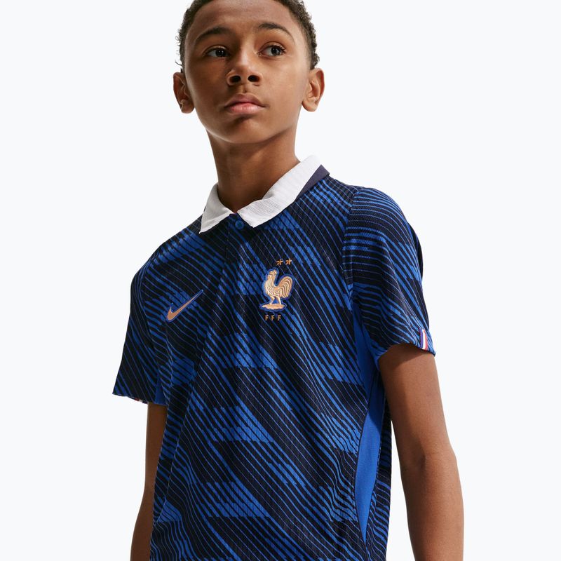 Vaikiški futbolo marškinėliai Nike FFF 2026/27 Match Home game royal/metallic copper 7