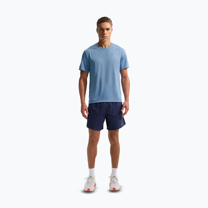 Vyriški bėgimo marškinėliai Nike Miler Dri-Fit UV work blue 2