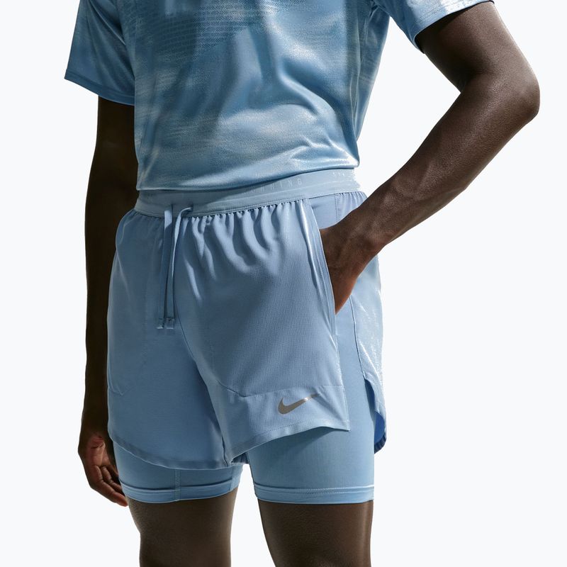Vyriški bėgimo šortai Nike Stride Dri-Fit Hybrid 5" work blue 5
