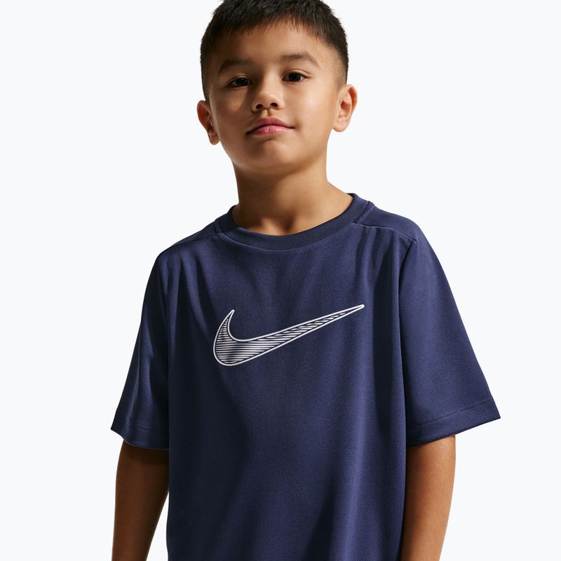 Vaikiški marškinėliai Nike Multi Dri-Fit midnight navy/white 4