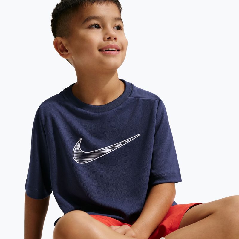 Vaikiški marškinėliai Nike Multi Dri-Fit midnight navy/white 5