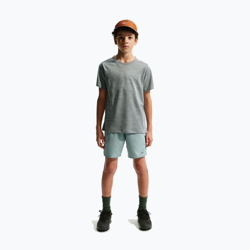 Vaikiški marškinėliai Nike Miler smoke grey/heather 3